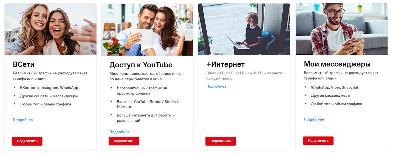 Оптимизирующие опции МТС для интернета
