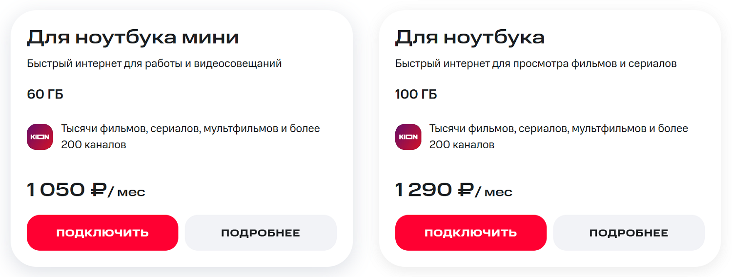 Тарифы МТС для модемов и роутеров